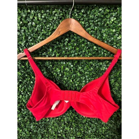 Victorias Secret Red Perfect Lined Coverage Bra Size 34D - Picture 3 of 3